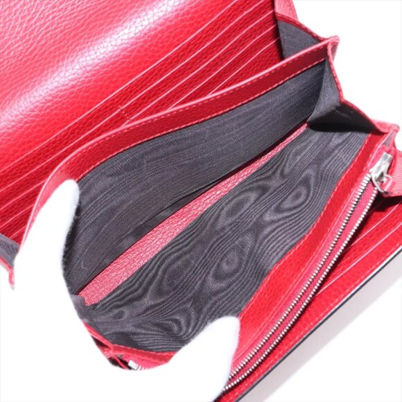 Gucci Dionysus Leather Chain Wallet Red 401231 - Picture 9 of 16